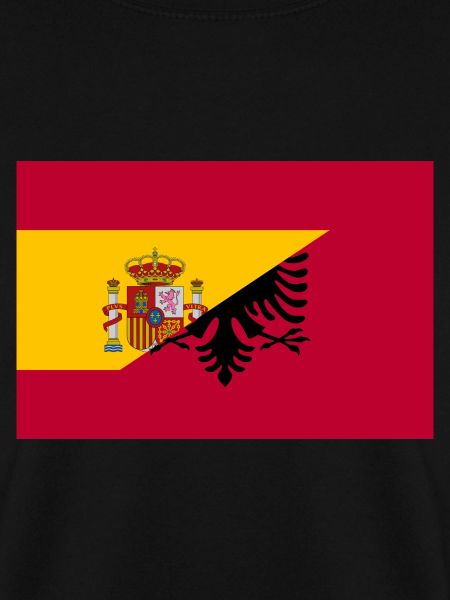 Spanien Albanien Flagge