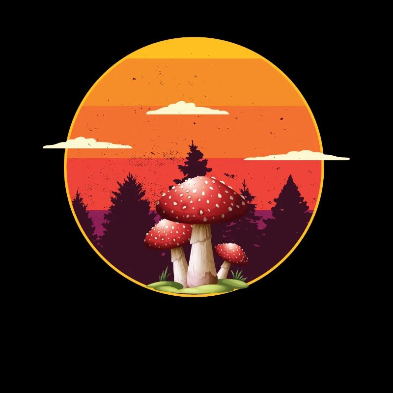 Cueilleurs de champignons et amis champignons