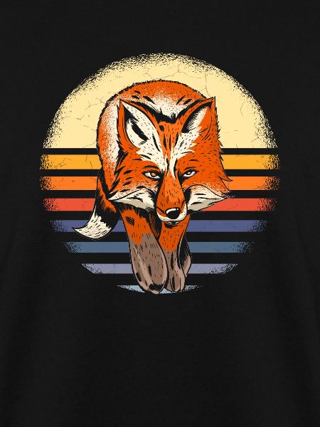 Fuchs Waldtier Geschenk Retro