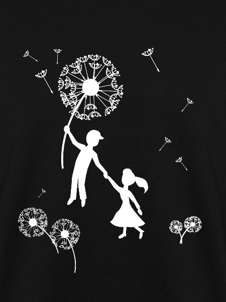 Pusteblume Junge und Mädchen