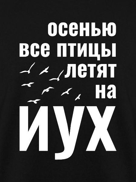 russisch осенью все птицы летят на иух