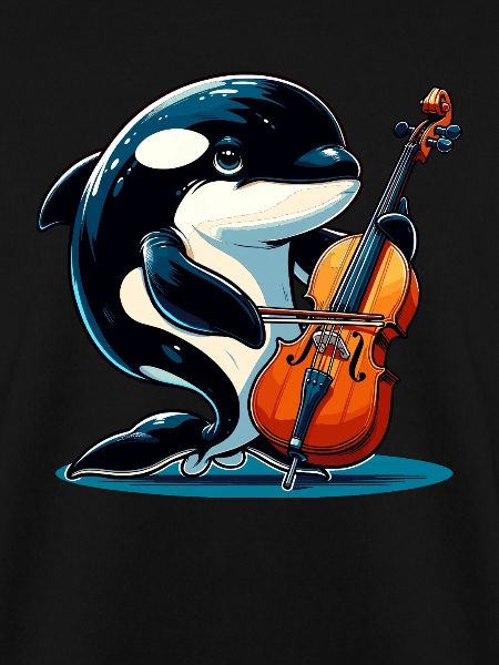 Orca spielt Cello