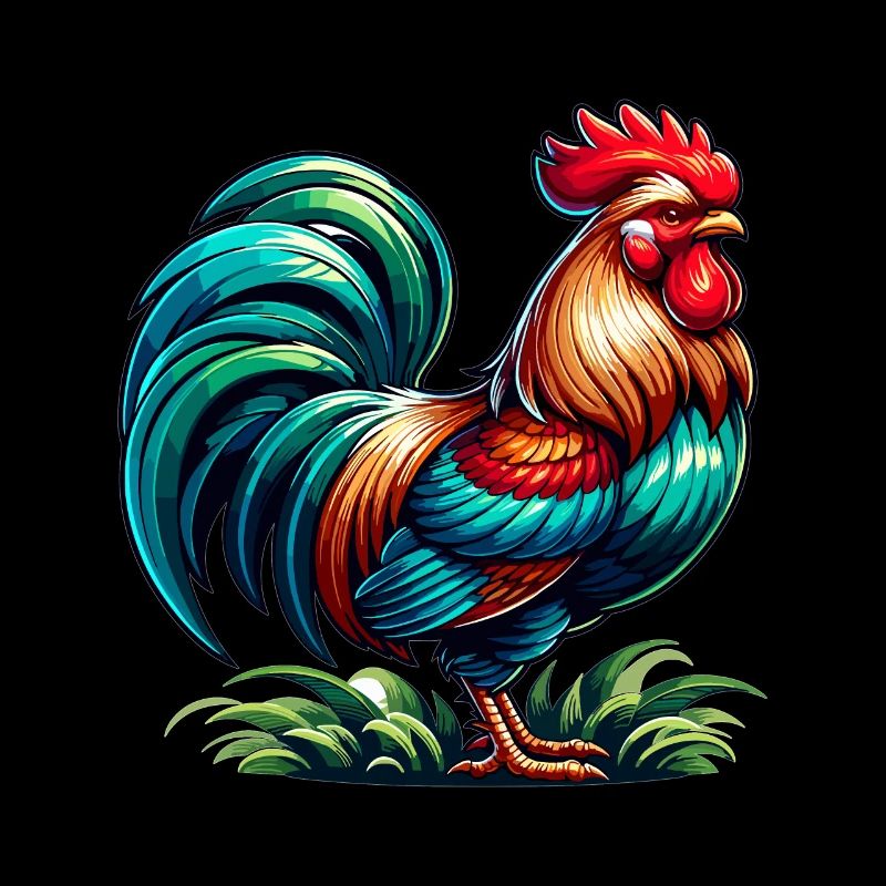 Belle image de coq