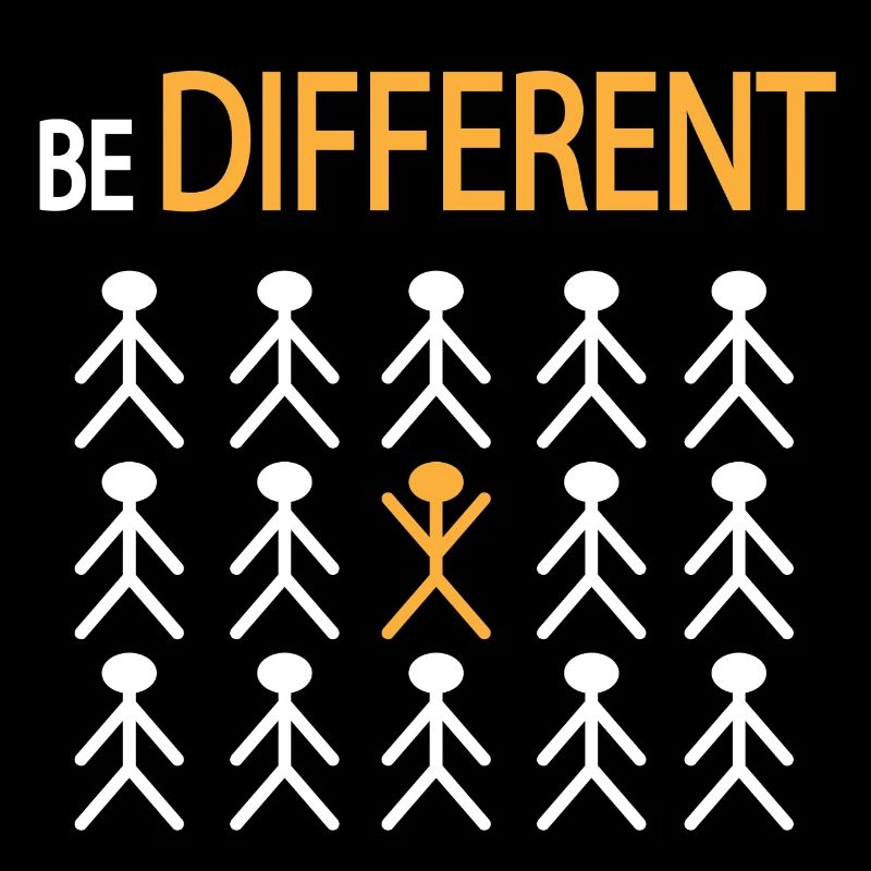 Be Different unique black sheep especially