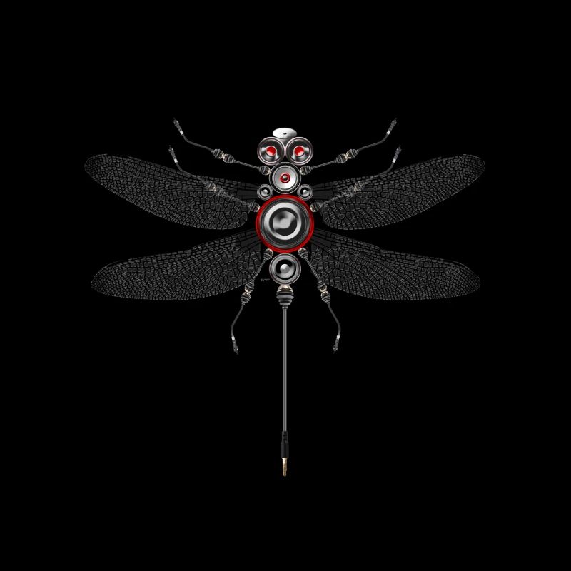 Dragonfly Insect Techno Haut-Parleur Robot Basse