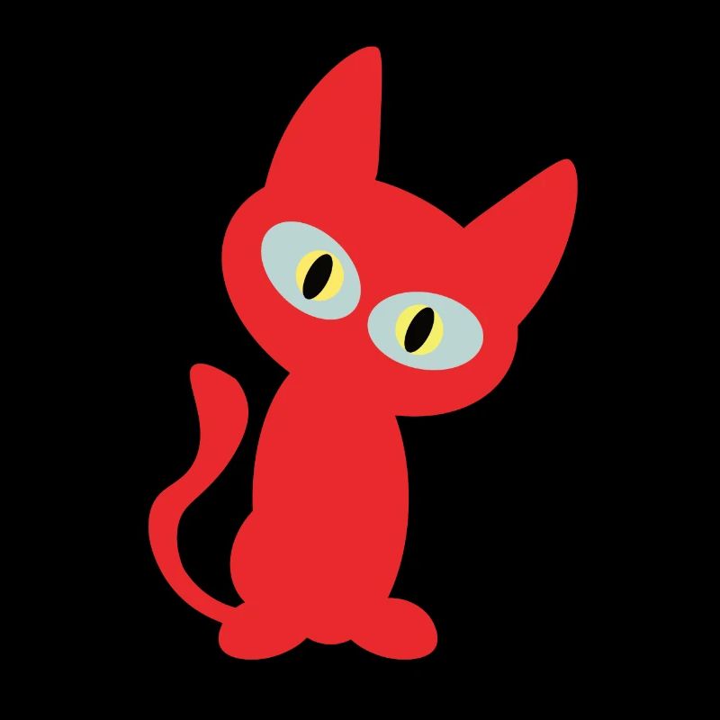 Coole rote Katze - Katzen Design