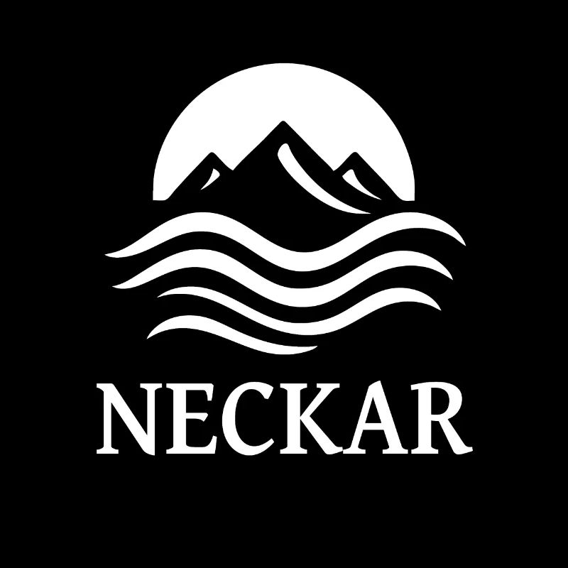 design cool de la rivière Neckar pour le fan de rivière