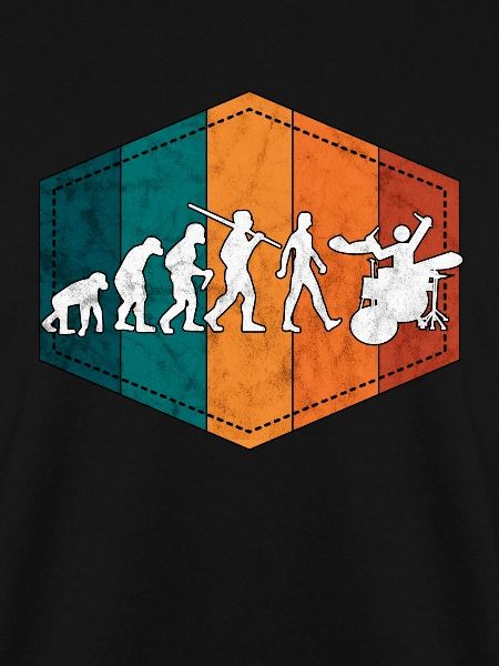 Drums evolution drummer retro
