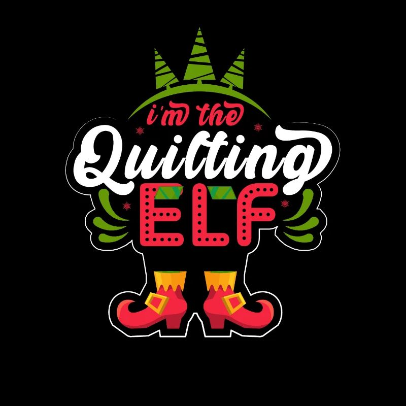 Je suis le chandail de Noël Laid Elfe Matelassé