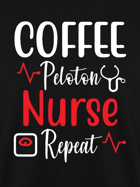 Kaffee Peloton Krankenschwester Repeat
