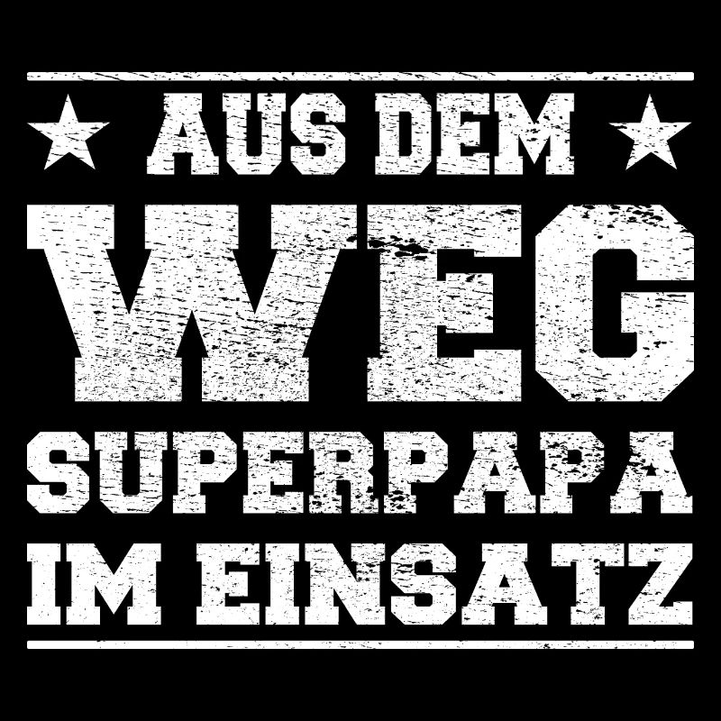 Aus dem Weg Superpapa im Einsatz Design