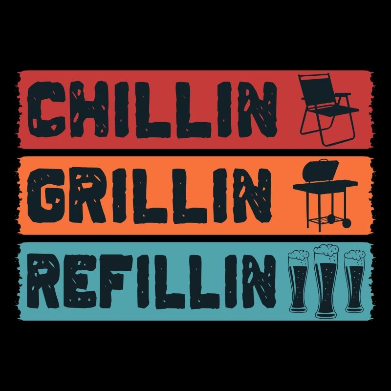 BBQ Chillin' Grillin' Recharge Grillades Smoke
