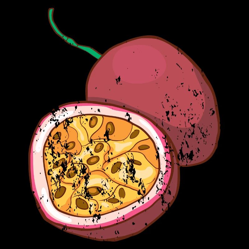 Fruit de la passion rétro style grunge vintage fruit de la passion