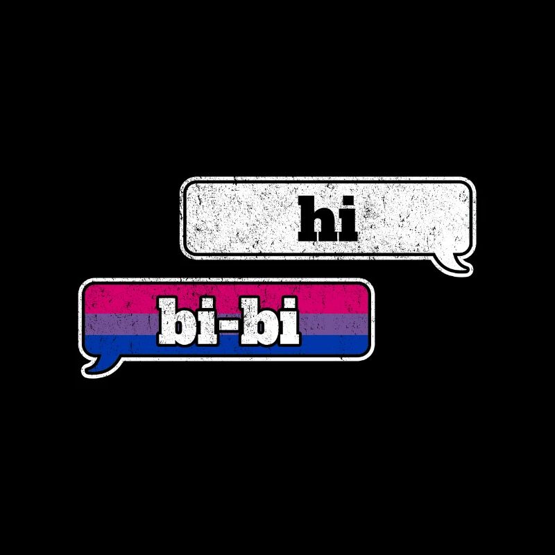 Bisexual Pride LGBT Hi Bi Bi Queer Nonbinary