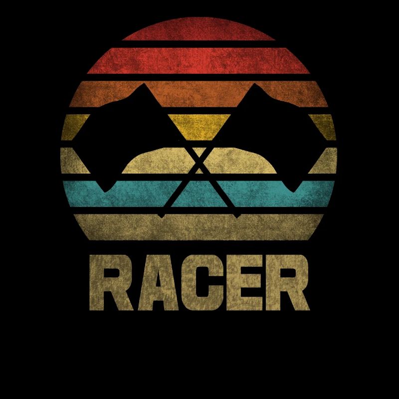 Drapeaux Voitures de course Race Flag Speed Retro Vintage