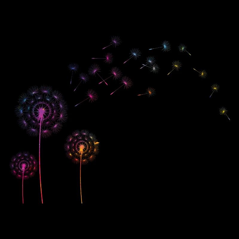 Pusteblume Farb Splash