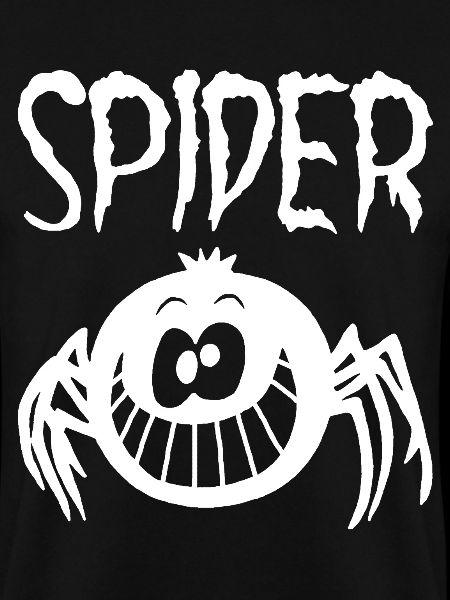 Die lächelnde weiße Spinne