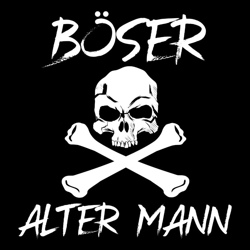 Böser alter Mann Totenkopf