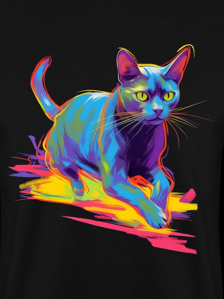 Bunte Katze Neon