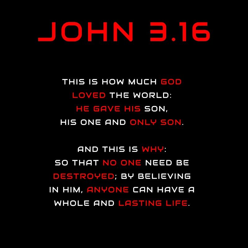 Jesus is Lord, John 3,16