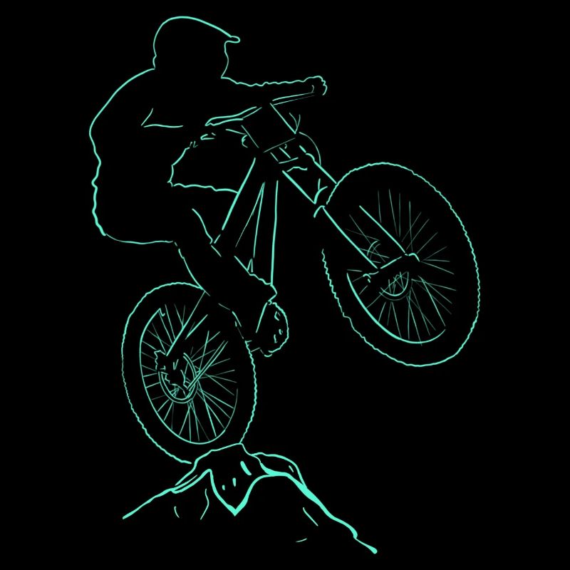 Biker Velo-Abfahrt