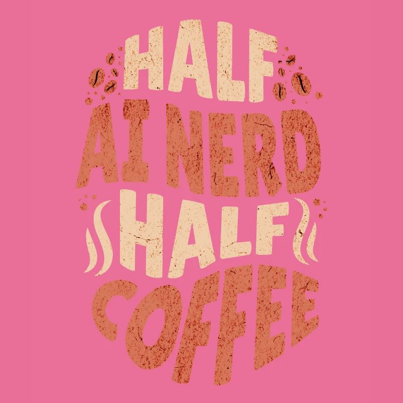Künstliche Intelligenz halb KI Nerd halb Kaffee