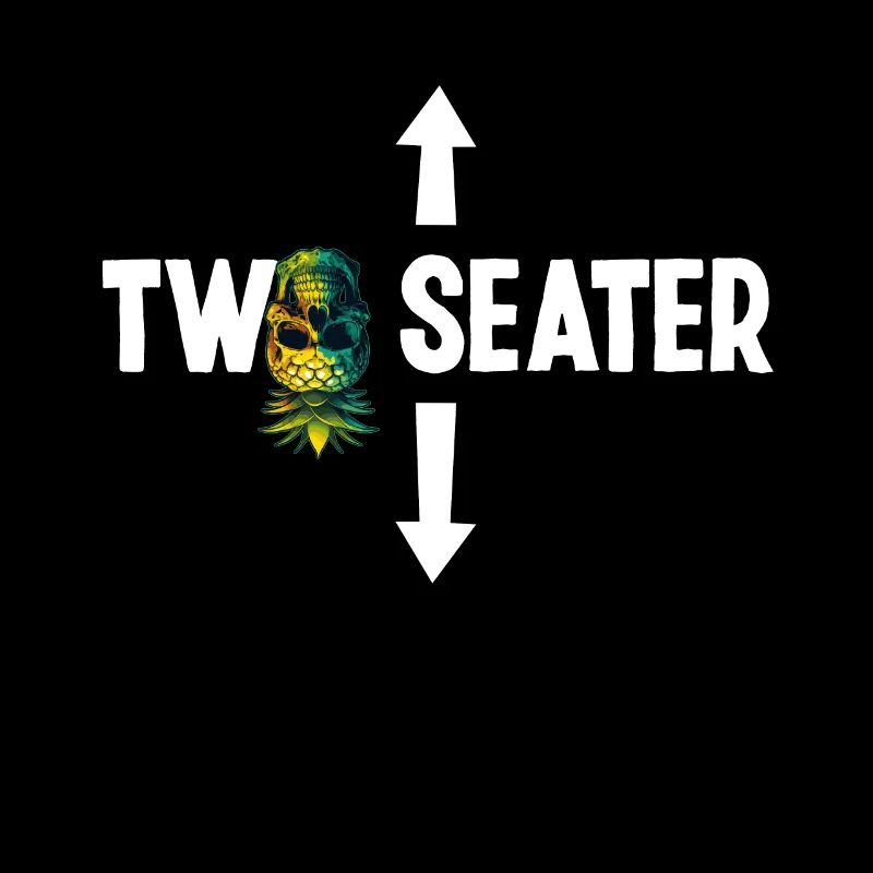 Two Seater Upside Down Pineapple Skull Swinger