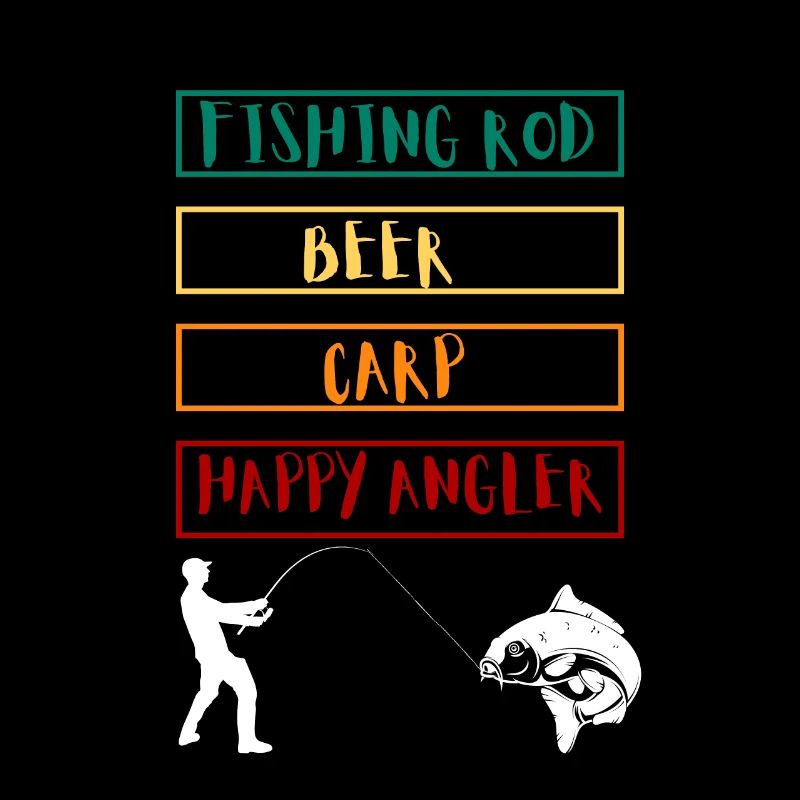 glücklicher Angler
