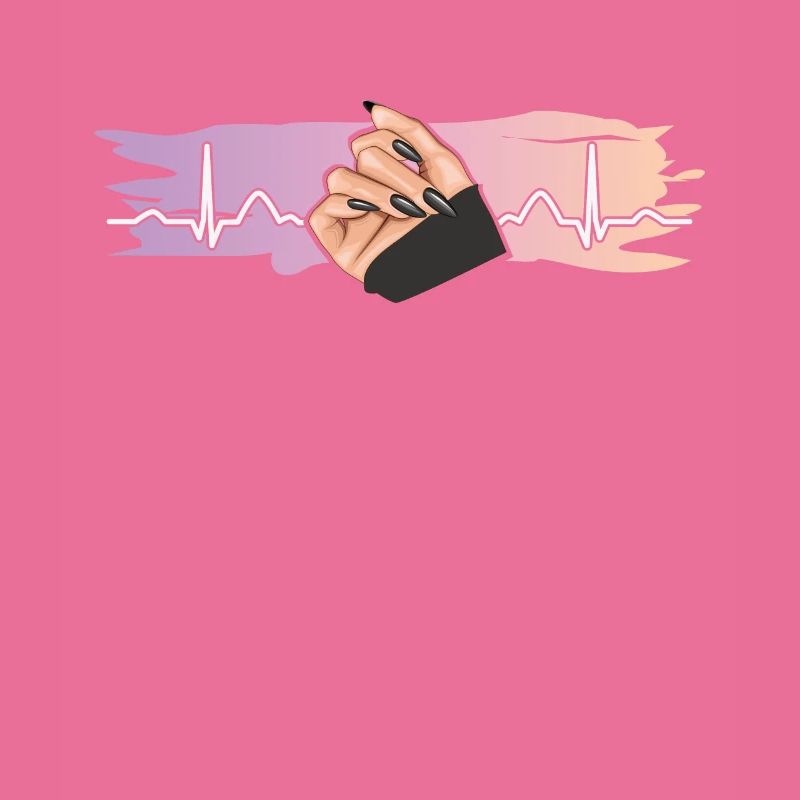 Heartbeat Nail Design Nail Studio Tech