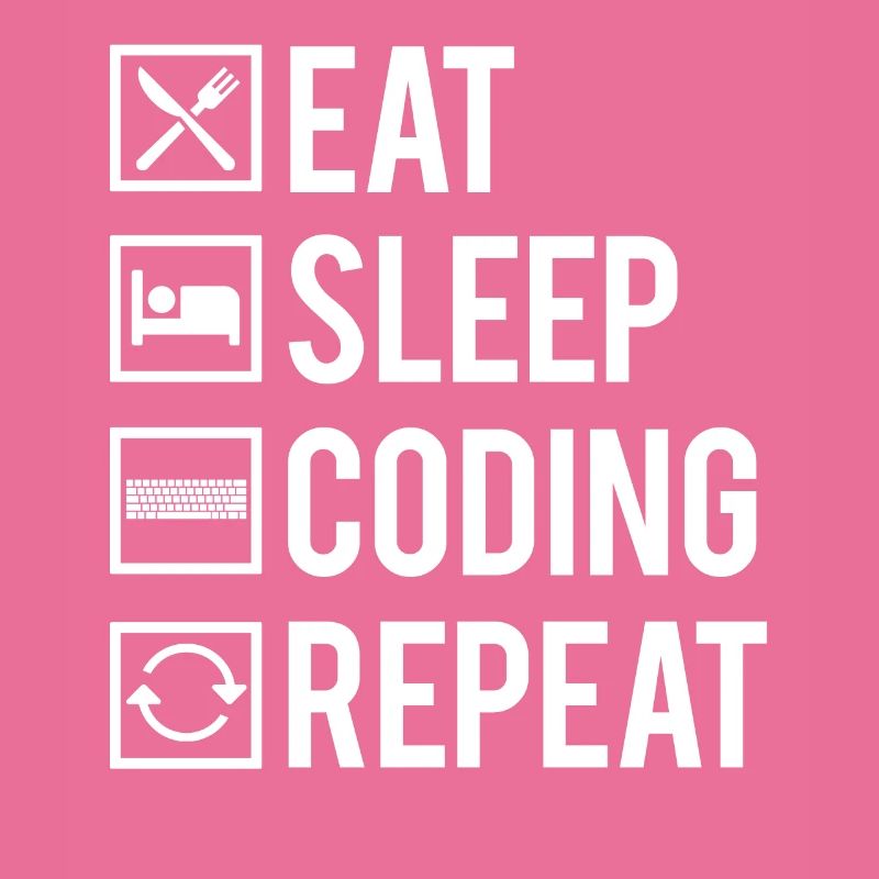 Eat Sleep Coding Repeat Dev Codeur Humour