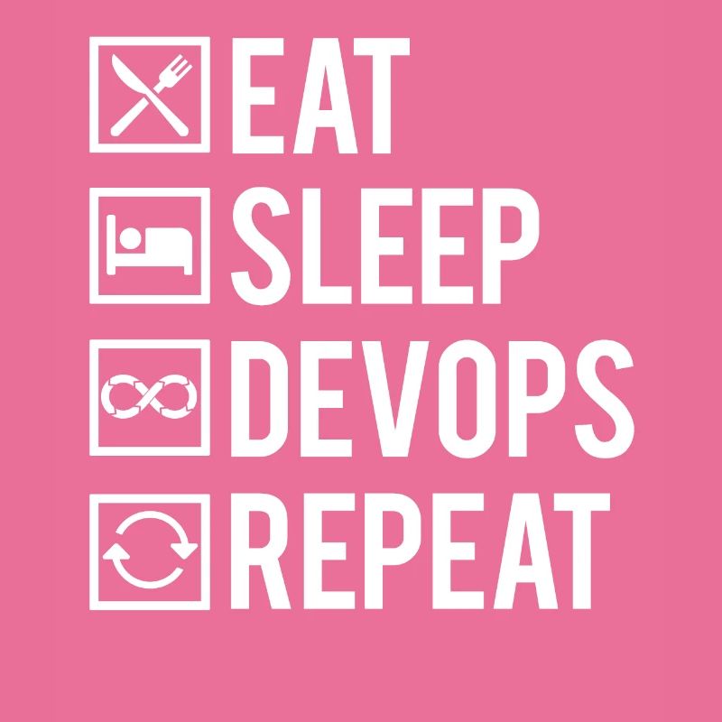 Eat Sleep Devops Repeat Développeur Codeur Humour