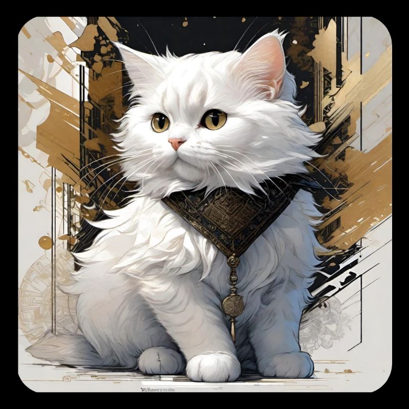 Cute white cat