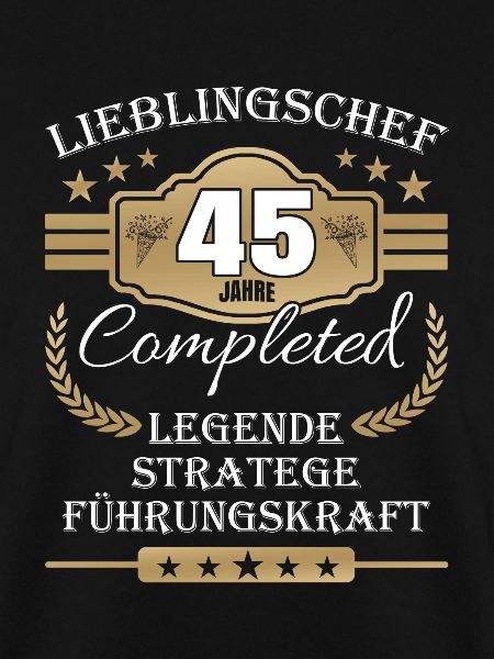 45 Jahre Jubiläum Chef
