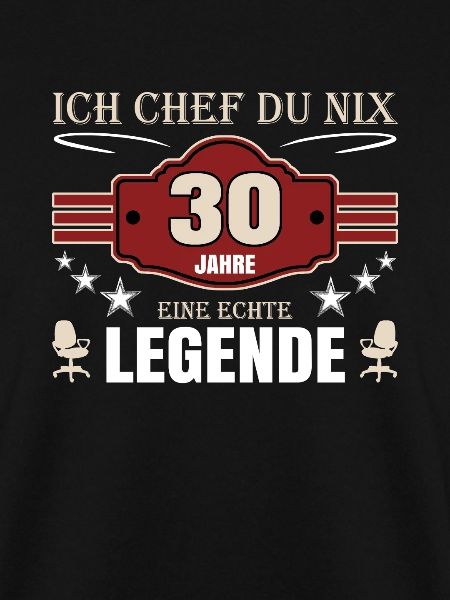 30 Jahre Jubiläum Chef