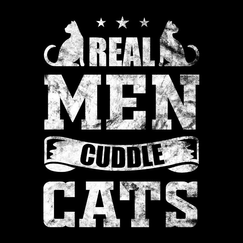Real Men cuddle Cats