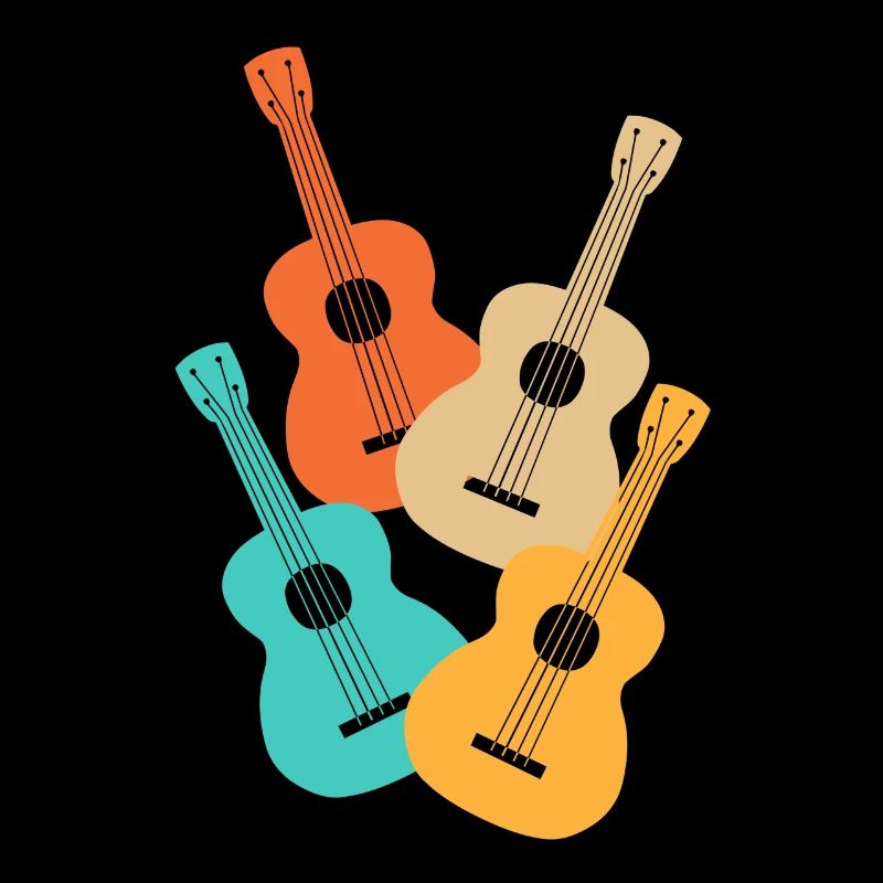 Ukulele Bunt Musiker
