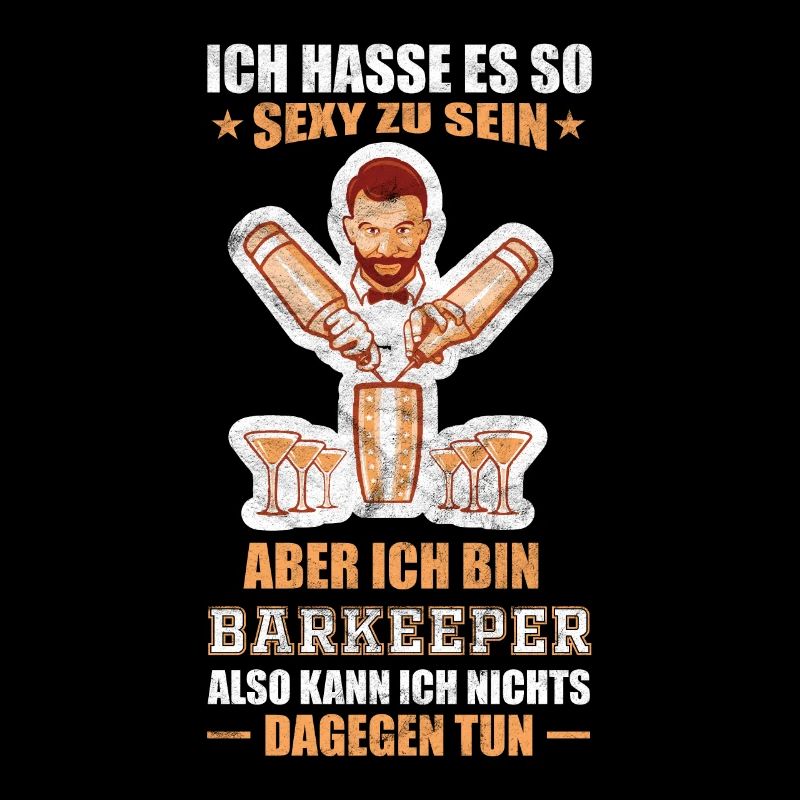 Kellner Barkeeper Gastronomie Spruch