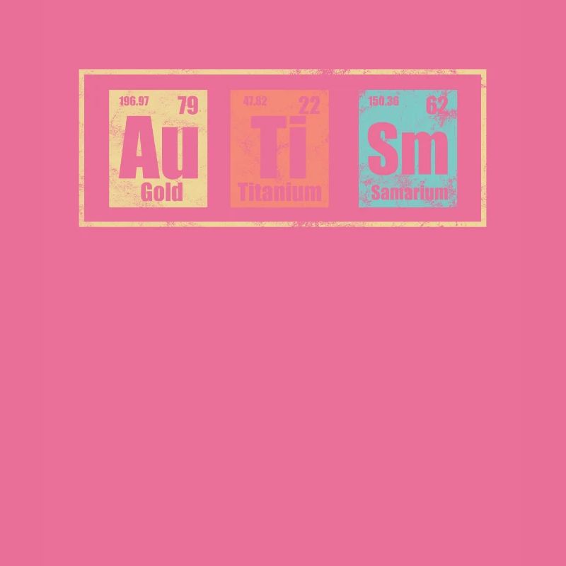 Autisme - éléments du tableau périodique
