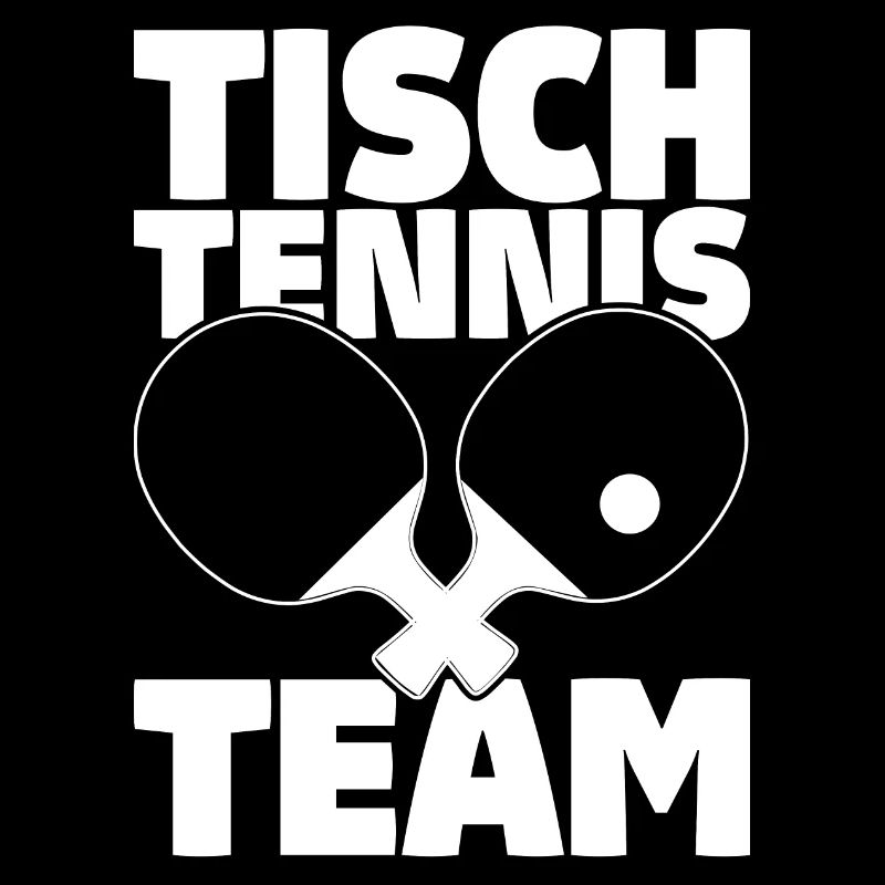 Tischtennis Team Spruch mit Tischtennisschläger