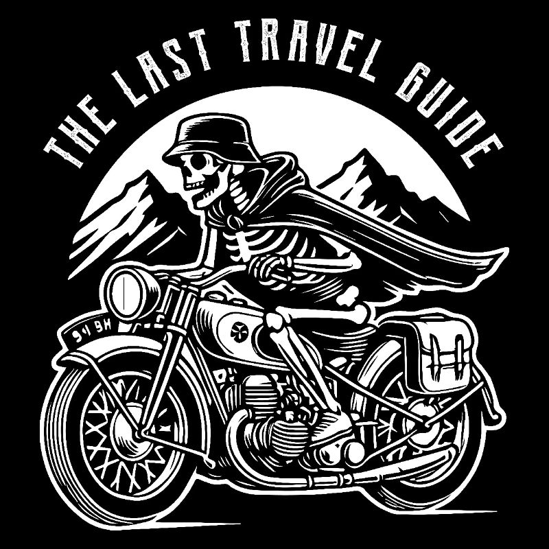 Squelette vintage - Le dernier design du guide de voyage