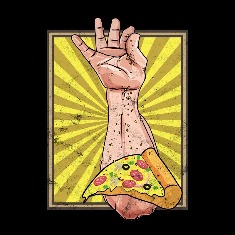Salt Bae Pizza Meme Geschenk Tshirt