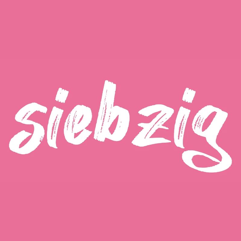 Siebzig Schriftzug