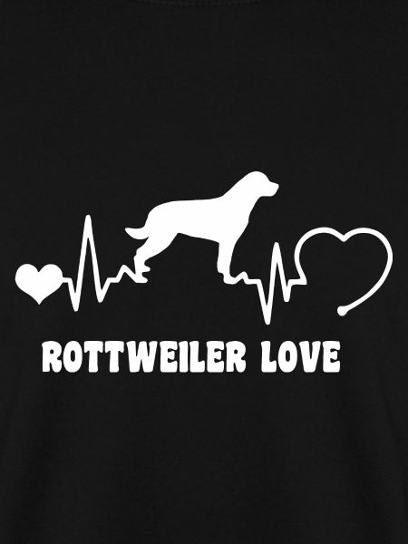 Rottweiler mit Herzschlag