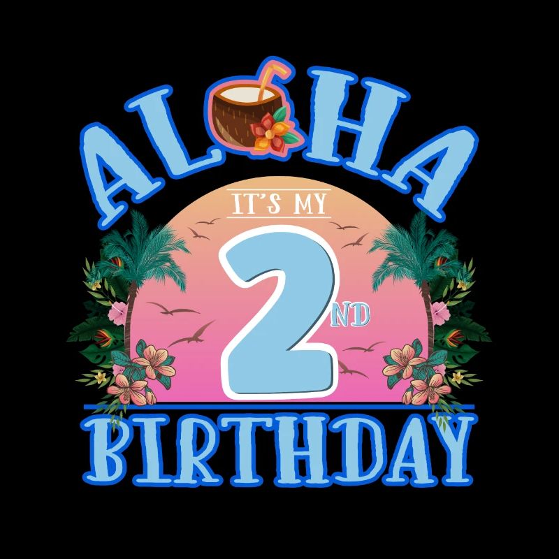 Aloha C’est mon 2ème anniversaire Boisson à la noix de et