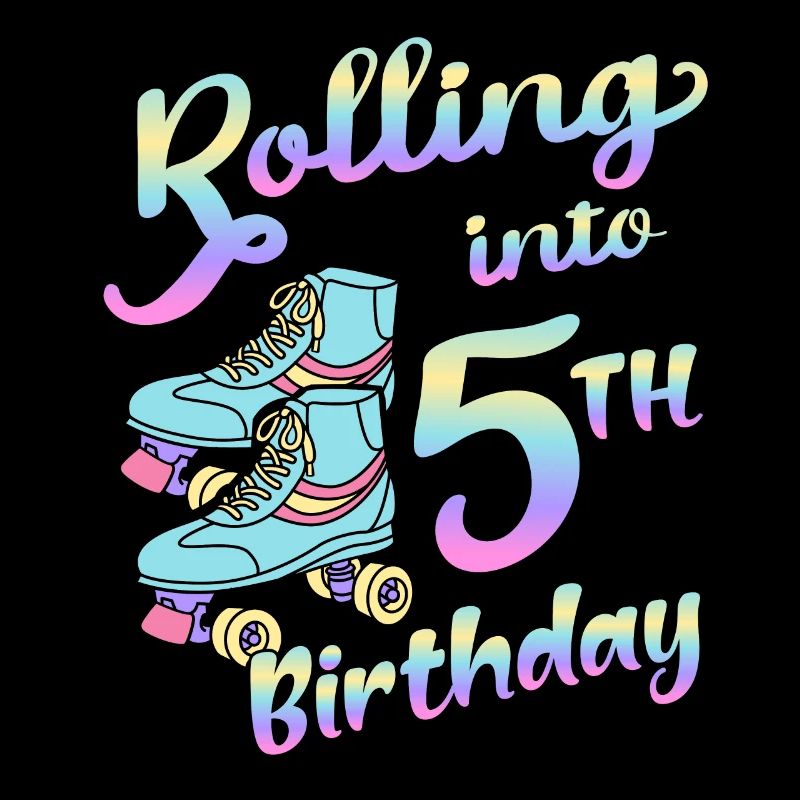 Rolling Into 5th Birthday Quad Skater Roller Skates