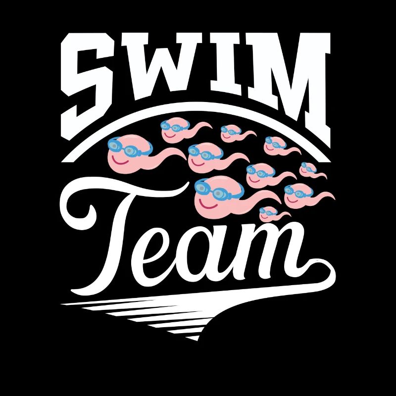 Swim Team fun pun sperm cell diving spermatozoon