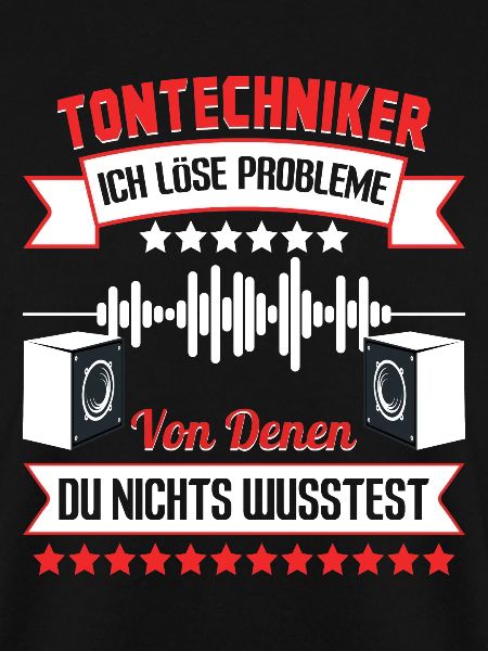 Tontechniker löse Problem