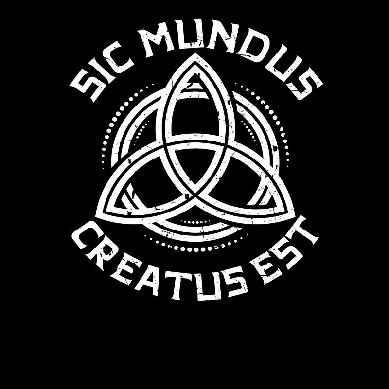 sic mundus creatus est Triqueta proverbe latin