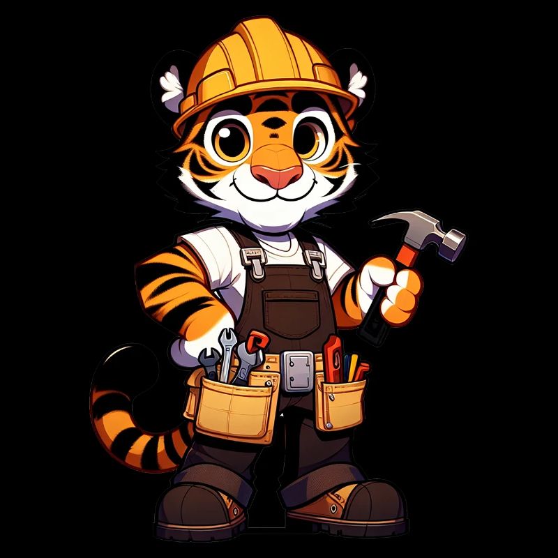 Cute Tiger Craftsman