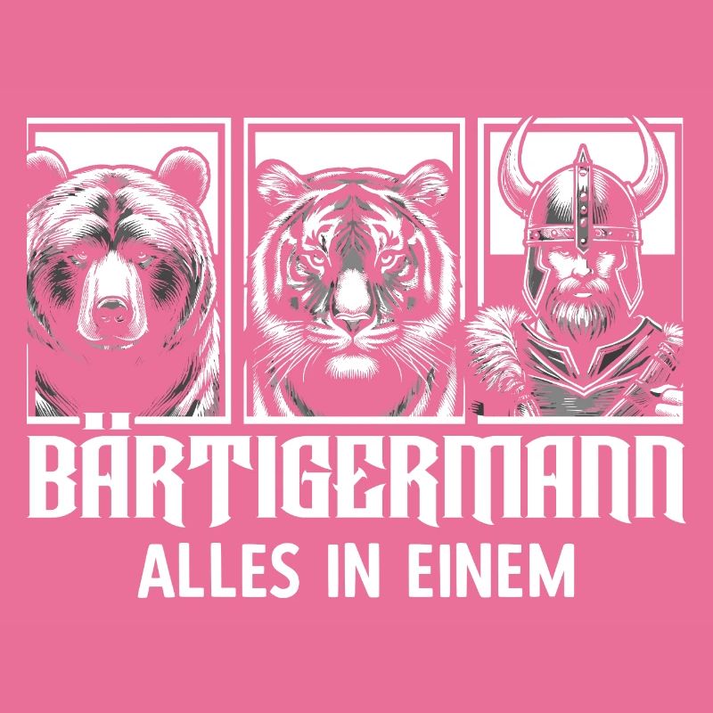 Bärtigermann Bär Tiger Mann Geschenk Bart